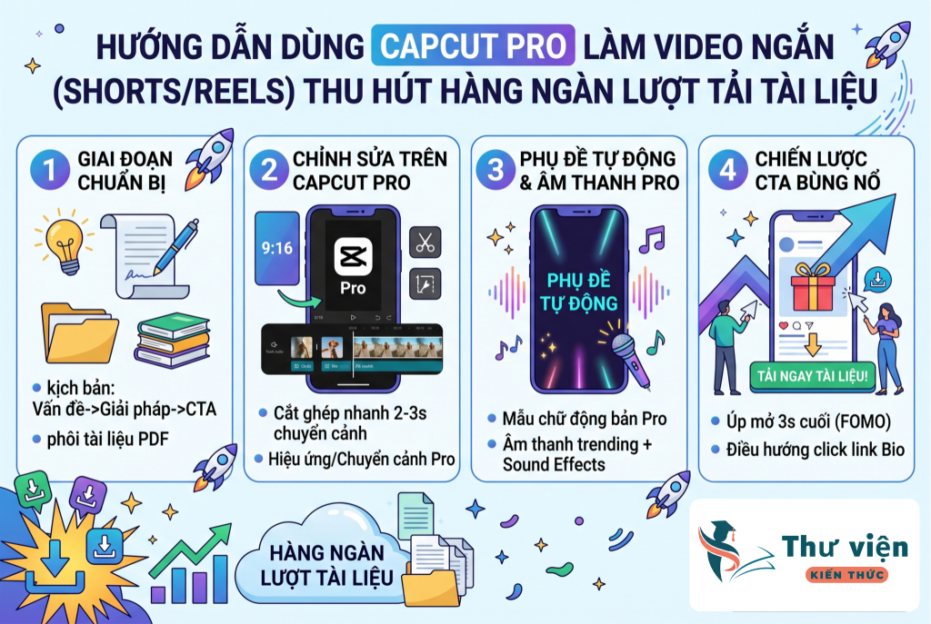Hướng dẫn dùng CapCut Pro làm video ngắn