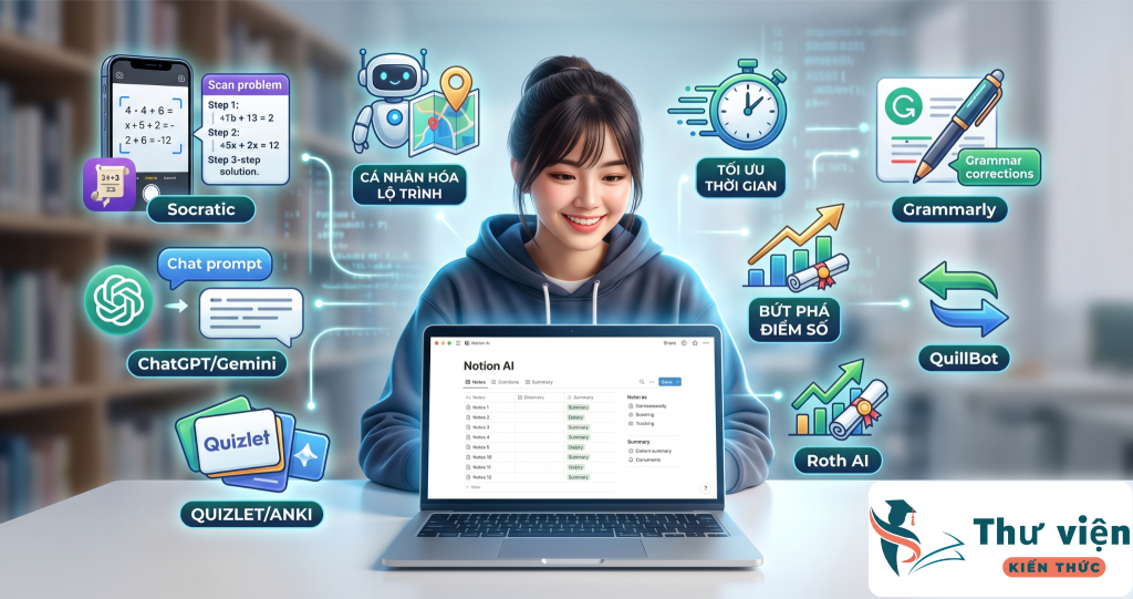 Top phần mềm AI hỗ trợ học tập